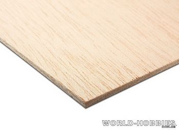 Фанера сейбовая 2мм (1220х630мм) - WORLD-HOBBIES