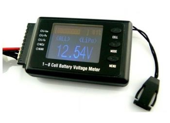 BVM-8S вольтметр для LiPo LiFe NiCd Ni со сигнализатором - WORLD-HOBBIES
