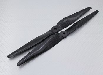 Комплект карбоновых пропеллеров 10х5 Slow Fly (1шт - стандартного вращения и 1шт - обратного вращения)