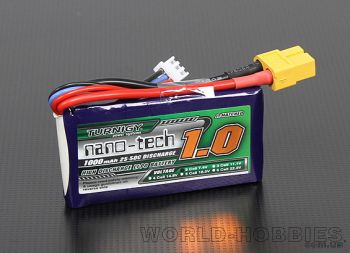 Аккумулятор Turnigy nano-tech 1000mah 7.4в 25~50C Lipo Pack