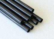 Трубка карбоновая 3K Plain 14 х 12мм, длина 1000мм глянец