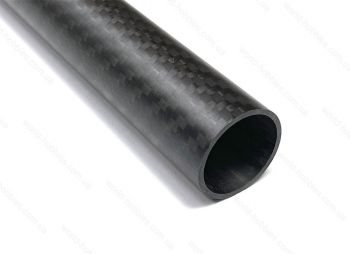 Трубка карбоновая 3K Twill 25 х 22мм, длина 1000мм матовая