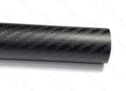Трубка карбоновая 3K Twill 25 х 22мм, длина 1000мм матовая
