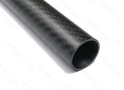 Трубка карбоновая 3K Twill 25 х 22мм, длина 1000мм матовая