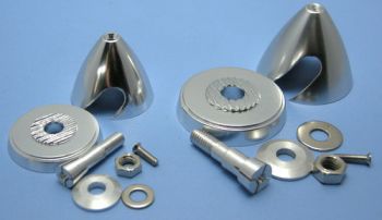 Алюминиевый кок D30mm с цанговым зажимом под вал 3.17мм - WORLD-HOBBIES
