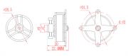 Электродвигатель Emax GT2205/33 1260kv Brushless 7А 23г