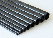 Трубка карбоновая 8 х 6мм, длина 1000мм (3K Plain)