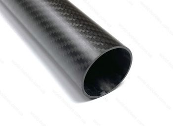 Трубка карбоновая 3K Twill 40 х 37мм, длина 500мм матовая