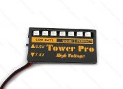 Бортовой индикатор напряжения TowerPro для  LiPo, LiFe батарей