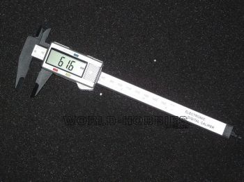 Штангенциркуль цифровой 150мм (Carbon)  - WORLD-HOBBIES