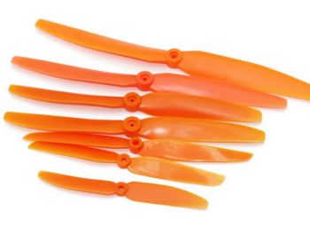 Пропеллер Gemfan 8x6 Orange ABS Direct Drive