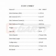 Электродвигатель Gartt F2205 1500KV 192W бесколлекторный