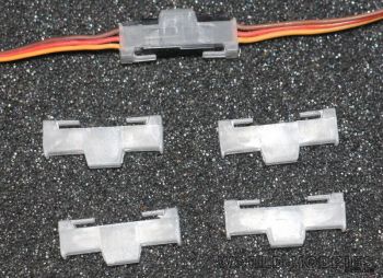 Фиксаторы разъемов сервопривода Futaba/JR/Hitec (5шт)  - WORLD-HOBBIES