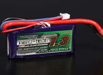 Аккумулятор Turnigy nano-tech 1300mah 2S 25~50C литий-полимерный