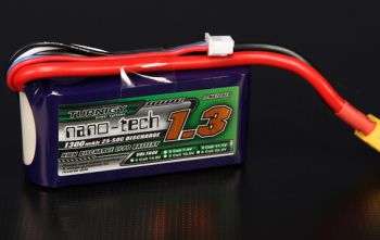 Аккумулятор Turnigy nano-tech 1300mah 11.1в 25~50C Lipo Pack