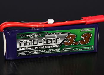 Turnigy nano-tech 3300mah 2S 25~50C Lipo Pack -WORLD-HOBBIES.com.ua 