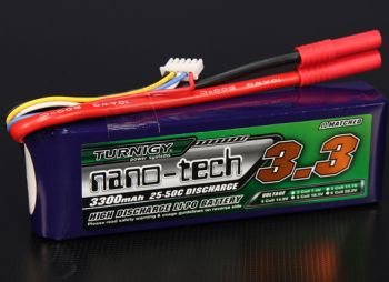Аккумулятор Turnigy nano-tech 3300mah 4S 25~50C Lipo Pack - WORLD-HOBBIES