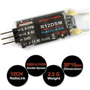 Приемник Radiolink R12DSM мини 12-ти канальный авиамодельный 2.4GHz SBUS