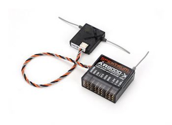 Приемник Spektrum AR8000 DSMX 2.4GHz 8-ми канальный  - WORLD-HOBBIES