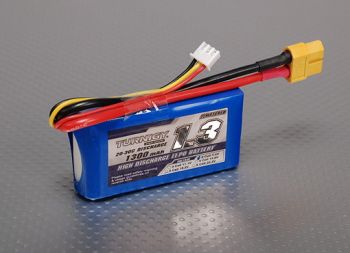 Аккумулятор Turnigy 1300mAh 2S 7.4в 20C Lipo Pack WORLD-HOBBIES.com.ua