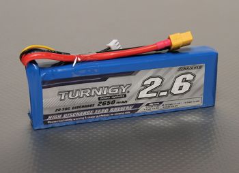 Аккумулятор Turnigy 2650mAh 3s 11.1в 20C Lipo Pack WORLD-HOBBIES.com.ua