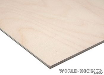 Фанера березовая 3мм (500х500мм) - WORLD-HOBBIES