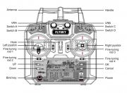 FlySky i6X 10-канальное радиоуправление 2.4GHz, с приемником FS-iA6B (FS-i6X+ FS-iA6B)