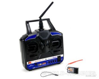 FlySky T4B 4-канальное радиоуправление 2.4GHz, с приемником FS-R6B (FS-T4B+FS-R6B)