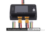 Зарядное ToolkitRC M6D двухканальное 1-6S 500W для аккумуляторов Lipo LiHV LiIon NiMh Pb 